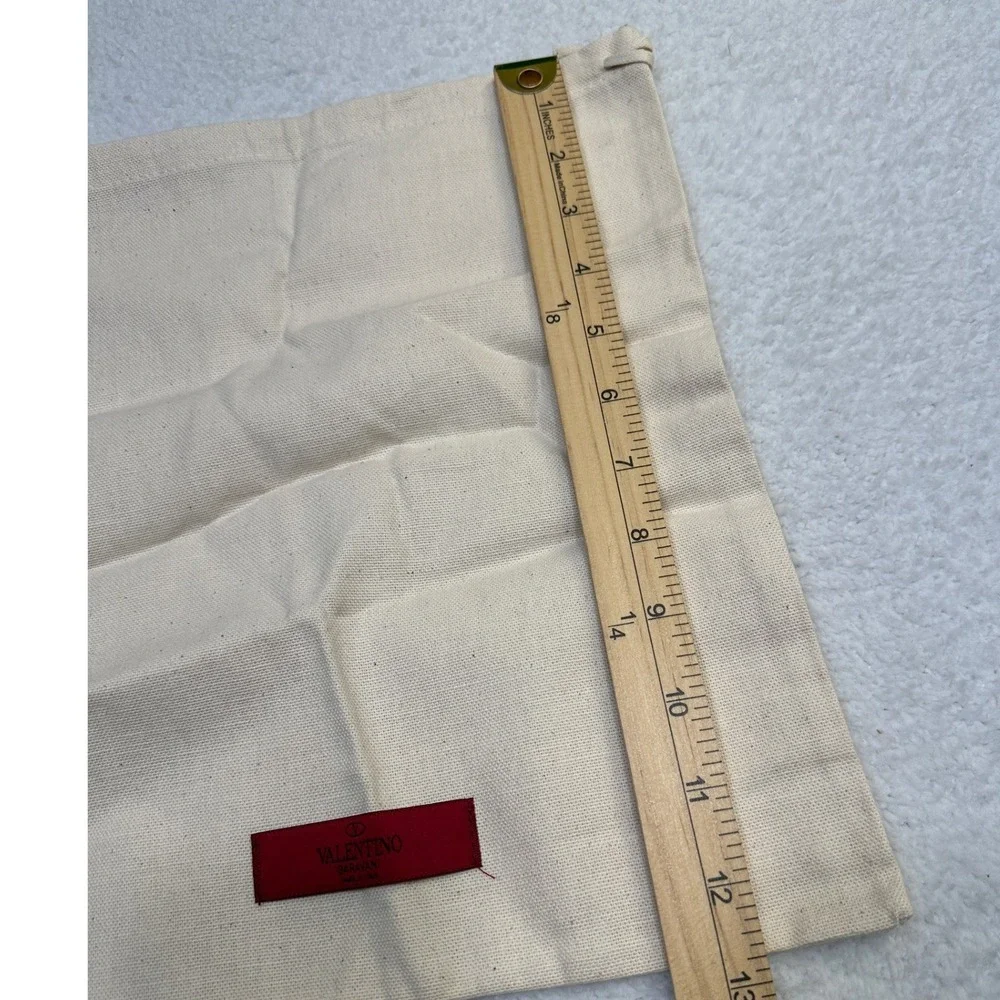 Valentino Garavani Dust Bag Pouch Canvas Drawstring Made in Italy-New no tags‎
